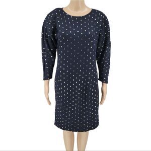 Gentry Portofino 80s Italian Wool Angora Sweater Dress Luxury Leg of Mutton